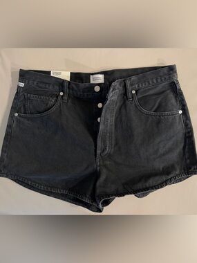Citizens of humanity High-Rise Black Denim Shorts